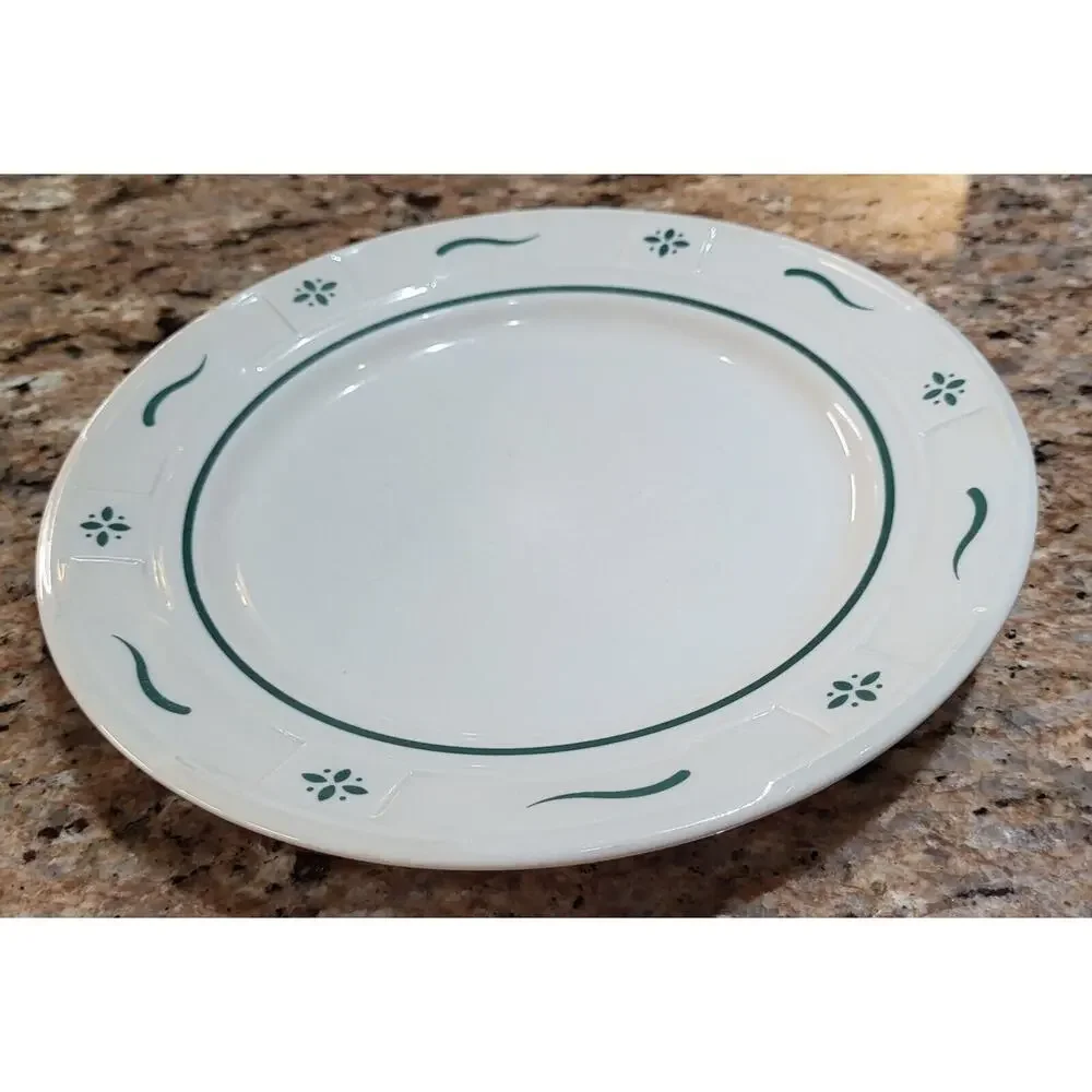Longaberger Woven Traditions Classic Green Bread and Butter Plate 7 1/4